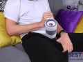 Powerful cumshot of my thick cock together by Player one from BestVibe makes me orgasm
