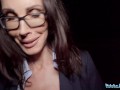 Public Agent Big tits MILF teacher gives big dick deepthroat pov blowjob