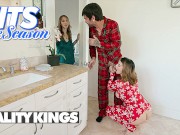 REALITY KINGS - Hot Roommates Angel Youngs & LaSirena69 Share Lucky Fate's Cock On Christmas Eve