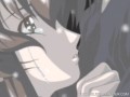 Erotic anime kissing foreplay