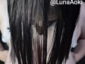 I let u cum all over my face after I fucked your cock with my mouth and big boobs Luna Aoki