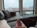 *asmr moaning* Stroking my cock on a rainy day