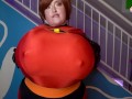 Elastigirl STRETCHES her pussy with dildo riding, tits (breast expansion) and futa cock pegging POV