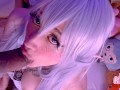 Boosette cosplay waifu gets huge facial!! - Kakao chan