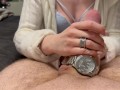 I gave my Boyfriend a HAPPY NEW YEAR 🍾🥂 Handjob and he gave me a Cumshot with my MK Watch