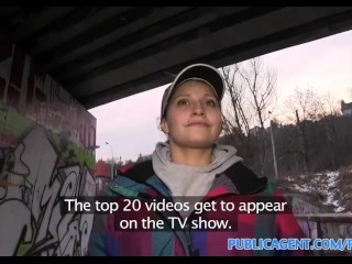 PublicAgent Yana the street dancer fucks to be on talent TV Show