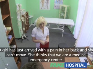 FakeHospital Naughty nurse heals patient with her tongue