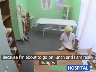 FakeHospital Naughty nurse heals patient with her tongue