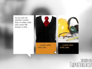 Job counselor tests client's sex skills!