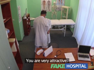 FakeHospital Medical student shows off her gymnastic skills