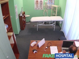 FakeHospital Medical student shows off her gymnastic skills