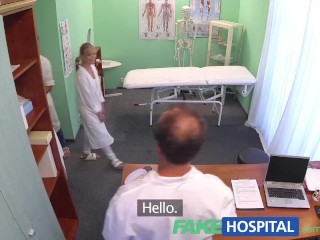 FakeHospital Medical student shows off her gymnastic skills
