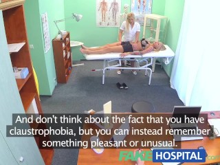 FakeHospital Claustrophobic sexy russian blonde seem to love gorgeous nurse