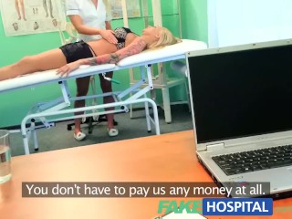 FakeHospital Claustrophobic sexy russian blonde seem to love gorgeous nurse