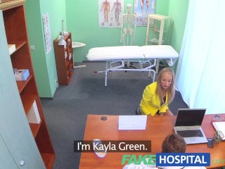 FakeHospital Claustrophobic sexy russian blonde seem to love gorgeous nurse