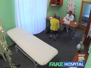 FakeHospital Claustrophobic sexy russian blonde seem to love gorgeous nurse