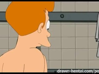 Futurama Hentai - Shower threesome