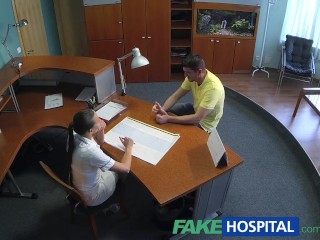 FakeHospital Sexy nurse heals patient with hard office sex