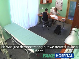 FakeHospital Hot nurse massages patient before sucking and fucking him