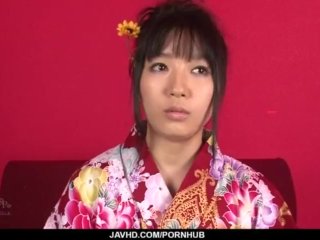 Chiharu craves for jizz to cover her entire pussy and ass