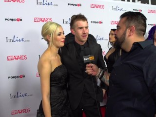 PornhubTV Sophia Knight & Danny D Red Carpet 2015 AVN Interview