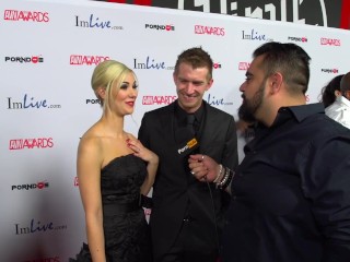 PornhubTV Sophia Knight & Danny D Red Carpet 2015 AVN Interview