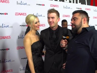 PornhubTV Sophia Knight & Danny D Red Carpet 2015 AVN Interview