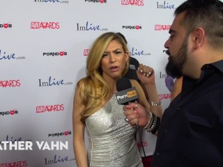 Weirdest Thing You Masturbated To? 2015 AVN Red Carpet Interviews PornhubTV