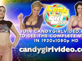 Paris Kennedy strips out of micro lingerie & plays with her pussy lips