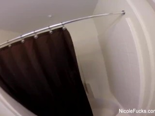 Wet POV shower sex with Nicole Aniston