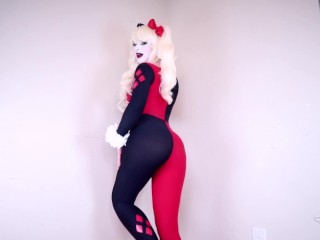 Harley Quinn Cosplay Farts Batman Face Farting