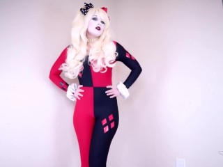 Harley Quinn Cosplay Farts Batman Face Farting