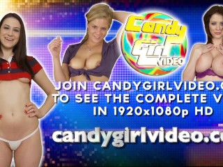 Addie Juniper exercises in a micro thong & micro skirt for upskirt shots