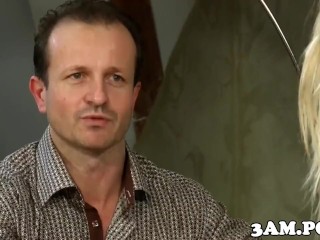 Czech escort giving blowjob before cockriding