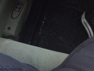 Cumming in my car after work