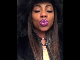ASMR - Sucking Licking Moaning - Leather Jacket - EbonyLovers