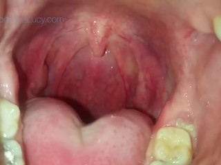 VERY sexy redhead's large open throat } Giantess Vore { Huge Mouth POV