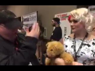 T-Girl Porn Star Isabella Sorrenti w/ Jiggy Jaguar AVN Expo 2017 las Vegas