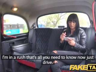 Fake Taxi Saucy hot brunette likes Czech cock