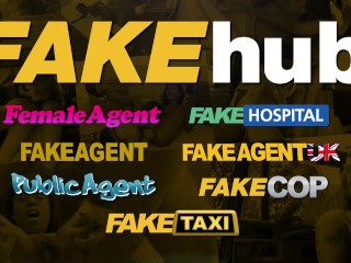 Fake Taxi knee high socks beauty with no knickers takes it all