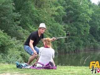 Fake Hostel Young fiancee with great ass & tits fucked as boyfriend s