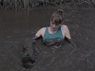 Madalynn Raye's first mud and stuck