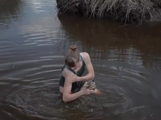 Madalynn Raye's first mud and stuck