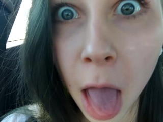 Horny Rider - Public Masturbation and Tasting my pussy juice