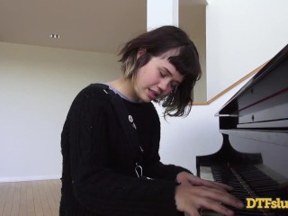 YHIVI SHOWS OFF PIANO SKILLS FOLLOWED BY ROUGH SEX AND CUM OVER HER FACE