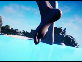 UE4 Giantess Growth - Beach Test