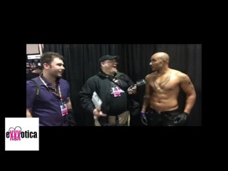 Whitney Morgan with Jiggy Jaguar Exxxotica Expo 2018 Denver Co