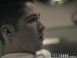 PURE TABOO Blair Williams Tricks Momma's Boy StepBro into Fucking!