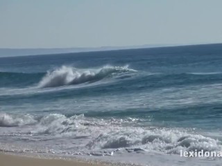 Fit Body - Watch me have fun on the beach before I masturbate