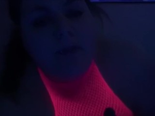 Barely legal teens black light blowjob